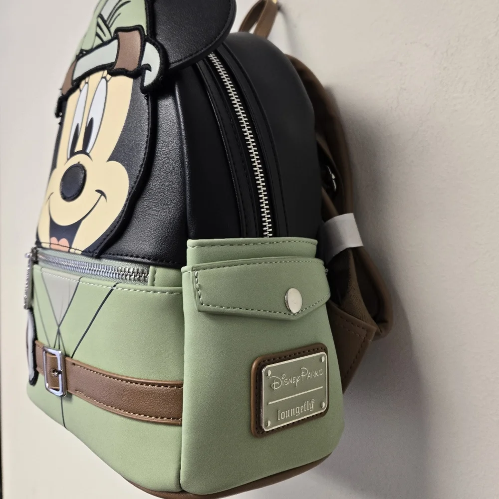 Loungefly Disney Parks Safari Minnie Mouse Animal Kingdom Backpack